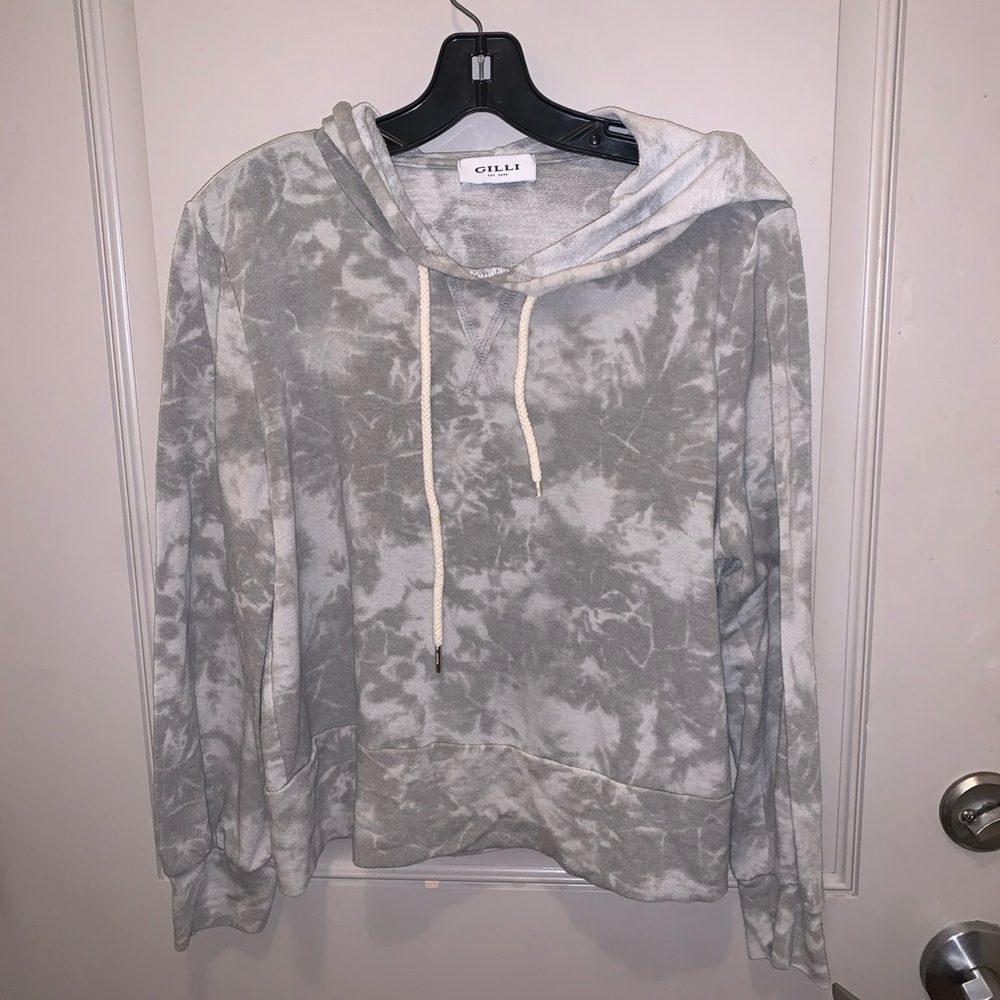 Gilli Women’s Grey Cropped Hoodie Size M